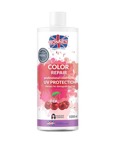 Ronney Professional Conditioner Color Repair Cherry UV Protection Odżywka do włosów farbowanych wiśniowa, 1000 ml zdjęcie