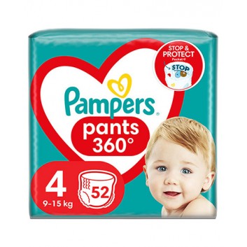 Pampers Pants 4 Maxi Pieluchomajtki 9-15 kg, 52 sztuki