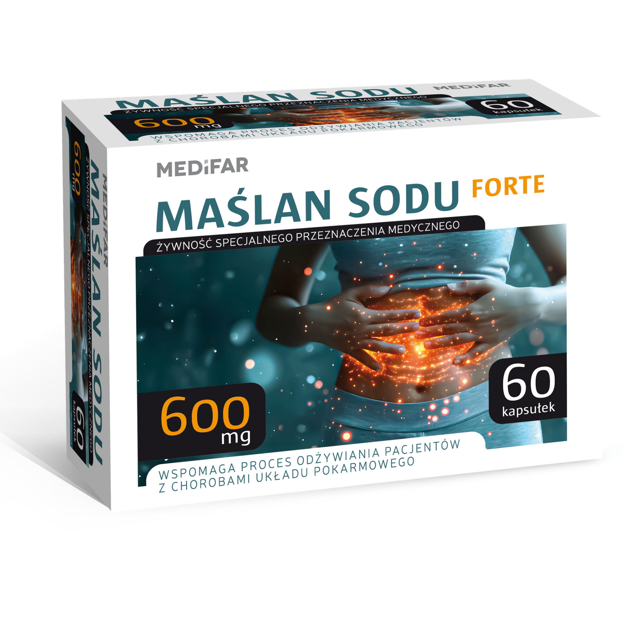 MediFar, Maślan Sodu Forte, kapsułki, 60 sztuk