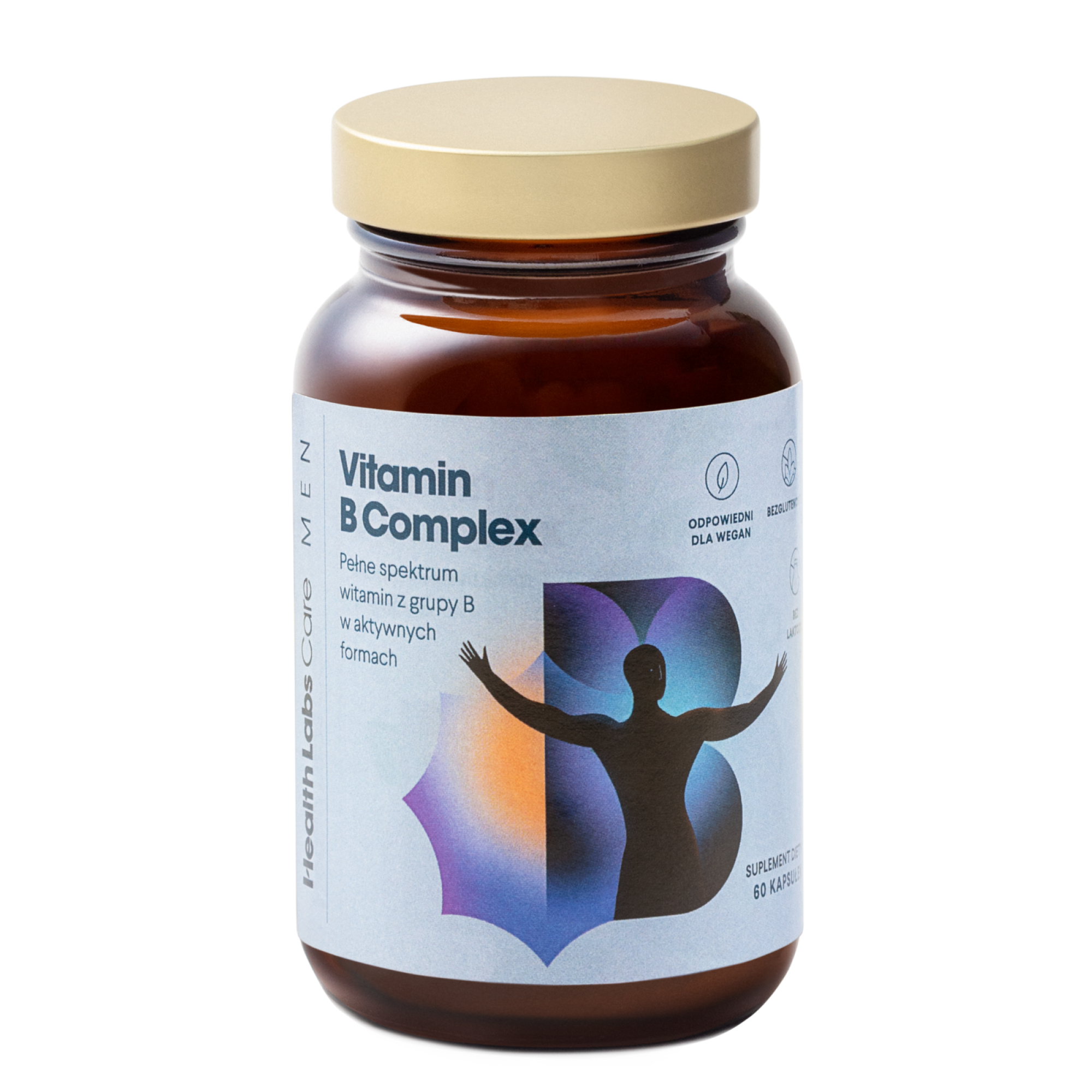 Health Labs Care, Vitamin B Complex Men, 60 kapsułek