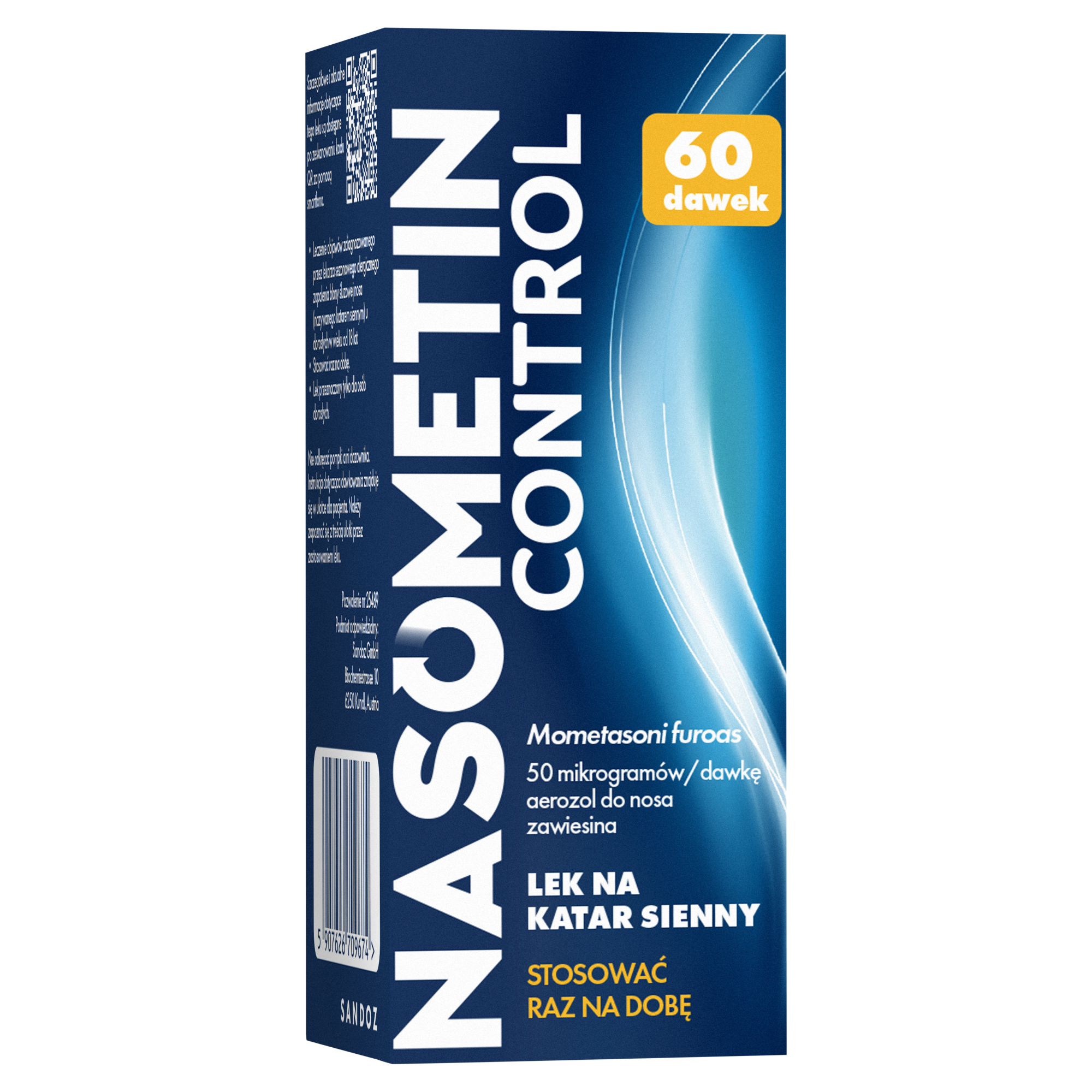 Nasometin Control 50 mcg/dawkę aerozol do nosa 60 dawek zdjęcie