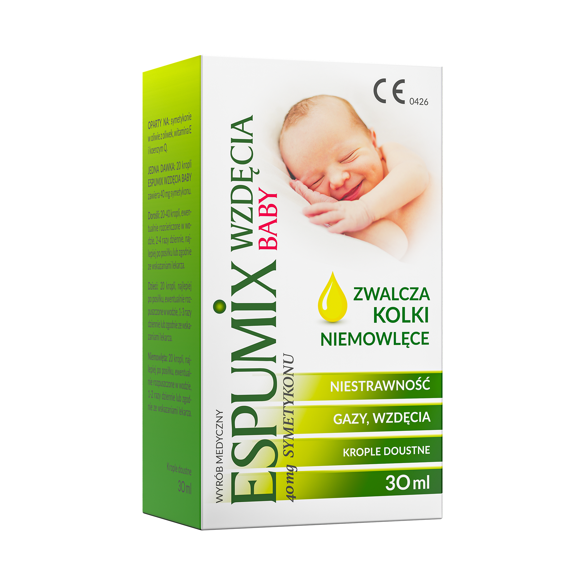 Espumix Wzdęcia Baby, 40 mg symetykonu, 30 ml