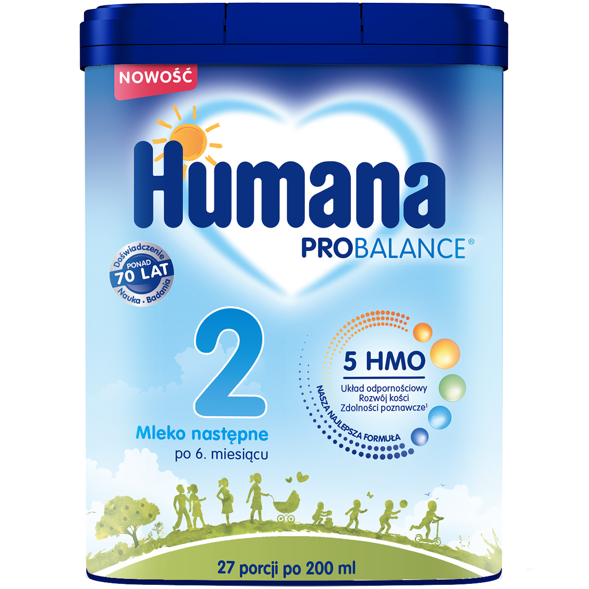Humana 2 HMO, mleko następne po 6.miesiącu, 750 g zdjęcie