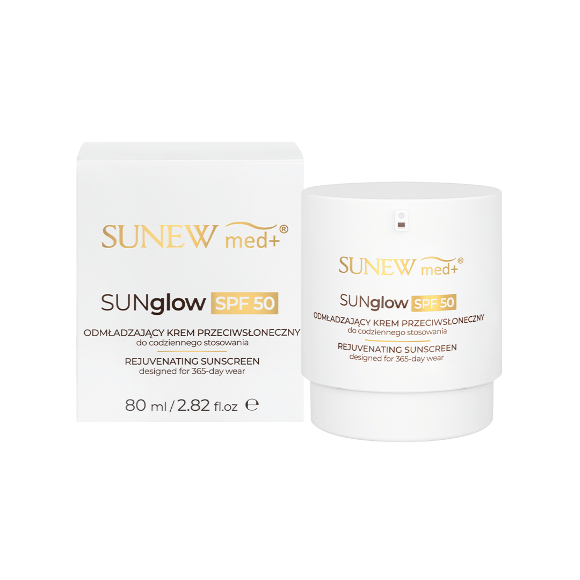 SunewMed+ SUNglow SPF50 Odmładzający krem przeciwsłoneczny do codziennego stosowania, 80 ml zdjęcie