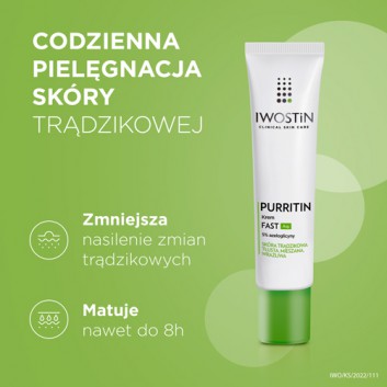 IWOSTIN PURRITIN Krem FAST Azg, na zmiany trądzikowe, 40 ml