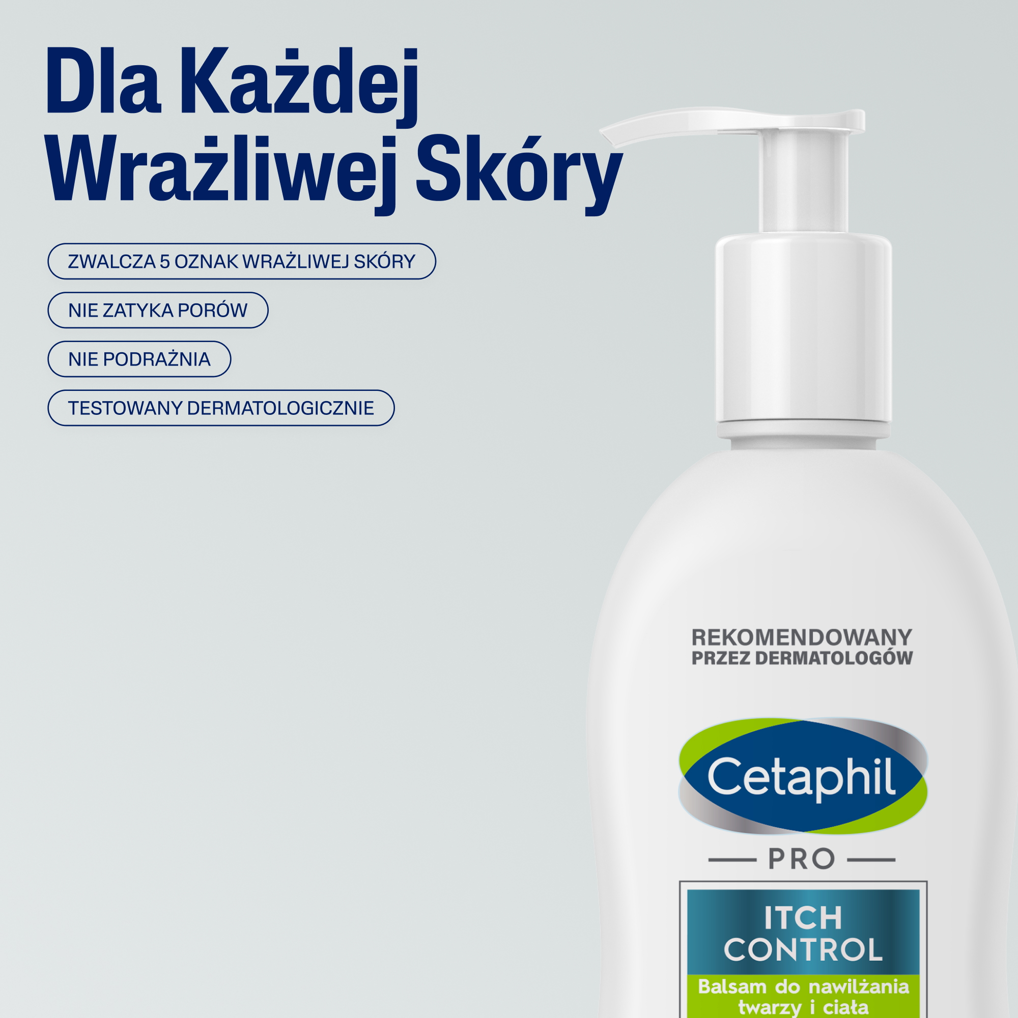 Cetaphil Pro Itch Control Balsam do nawilżania twarzy i ciała 295 ml
