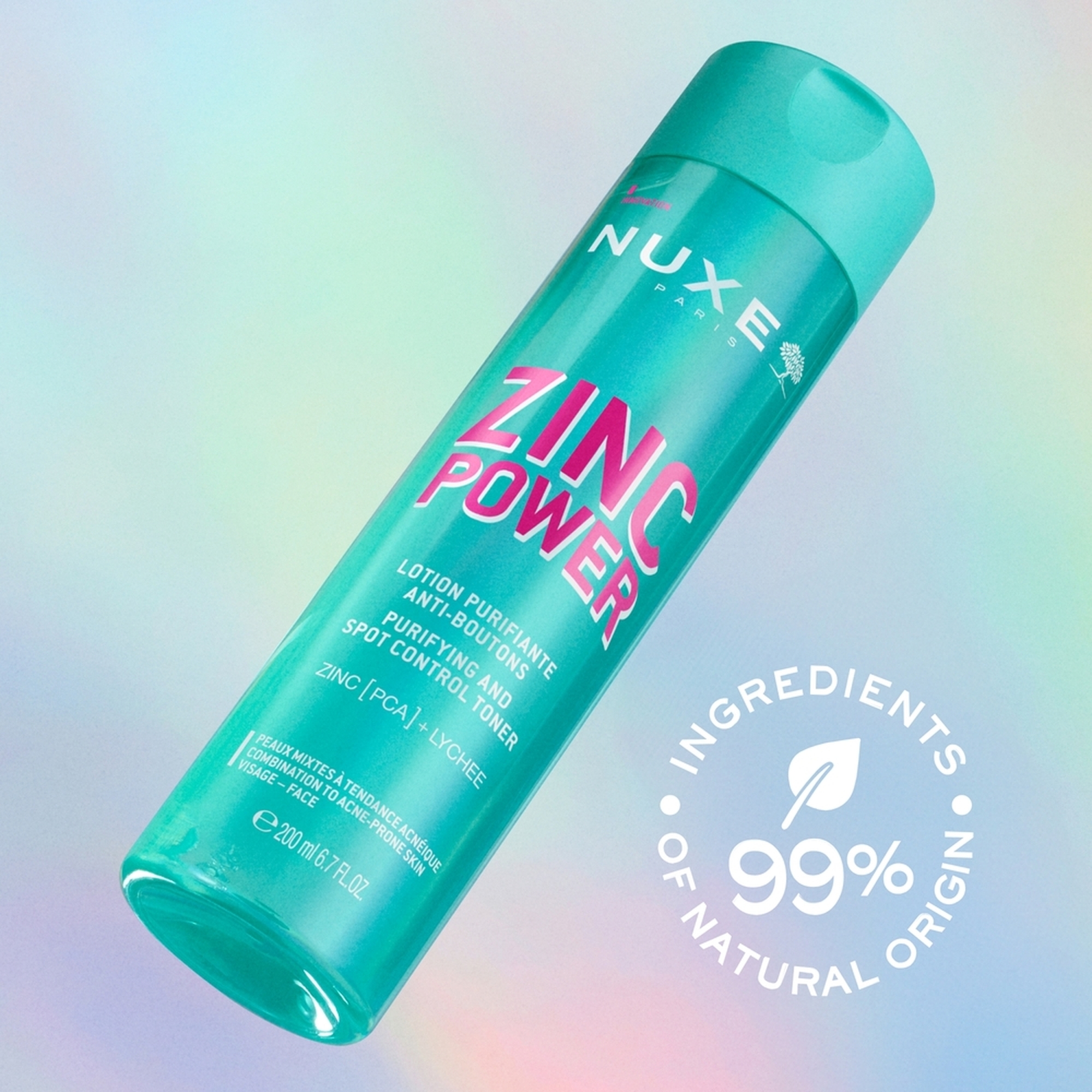 Nuxe Zinc Power, oczyszczający tonik zwalczający wypryski, 200 ml