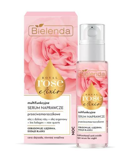 BIELENDA ROYAL ROSE ELIXIR Multifunkcyjne przeciwzmarszczkowe serum naprawcze na noc, 30 ml zdjęcie