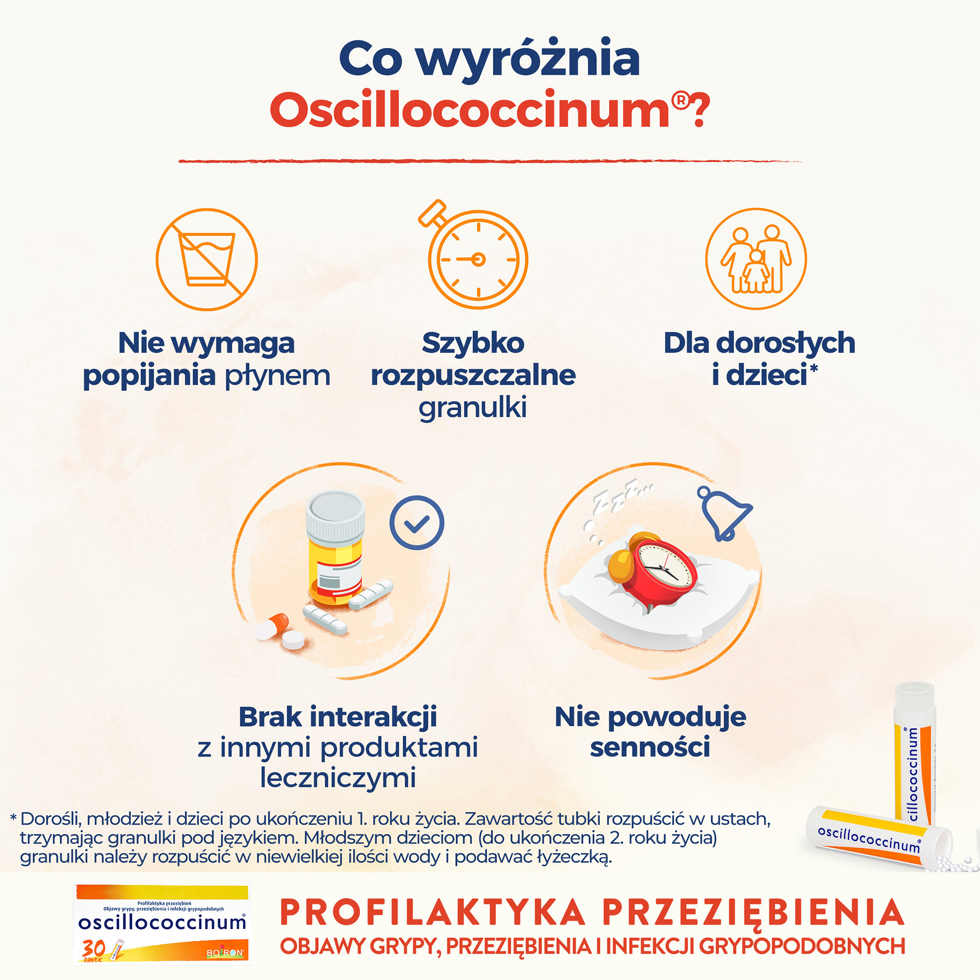 Oscillococcinum granulki, 30 dawek