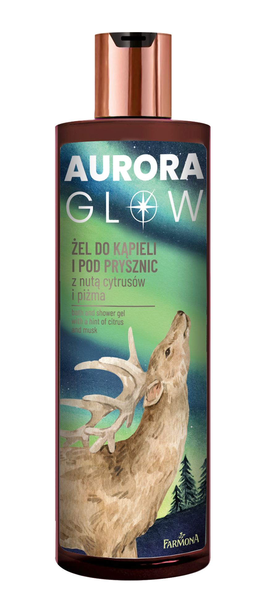 Aurora Glow, żel do kąpieli i pod prysznic, 400 ml zdjęcie
