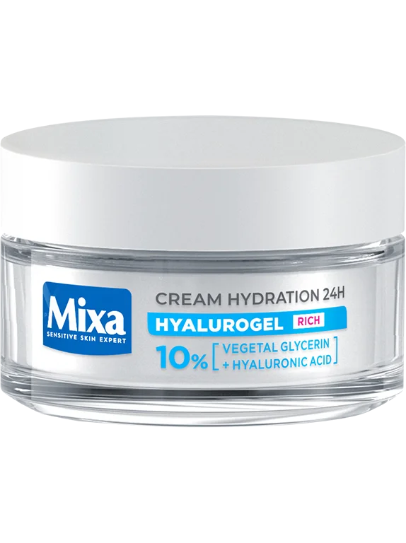 Mixa Hyalurogel Bogaty krem intensywnie nawilżający, 50 ml zdjęcie