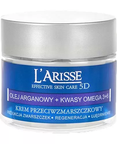 Ava L'arisse Effective Skin Care 5D formuła olej arganowy + kwasy omega 3+6 krem przeciwzmarszczkowy 50 ml zdjęcie