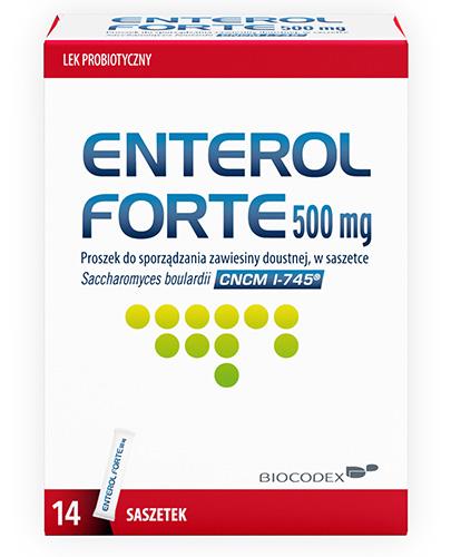 Enterol Forte, 500 mg, proszek do sporządzania zawiesiny doustnej, 14 saszetek zdjęcie