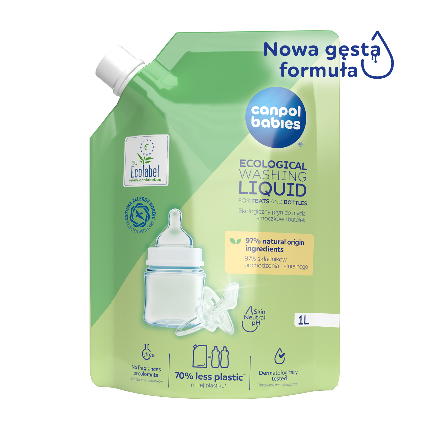 Canpol babies Ekologiczny płyn do mycia opakowanie uzupełniające, 1000 ml​ zdjęcie