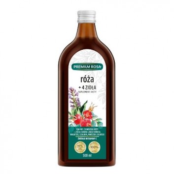 Premium Rosa Sok Dzika róża + 4 zioła, 500 ml, cena, opinie, wskazania