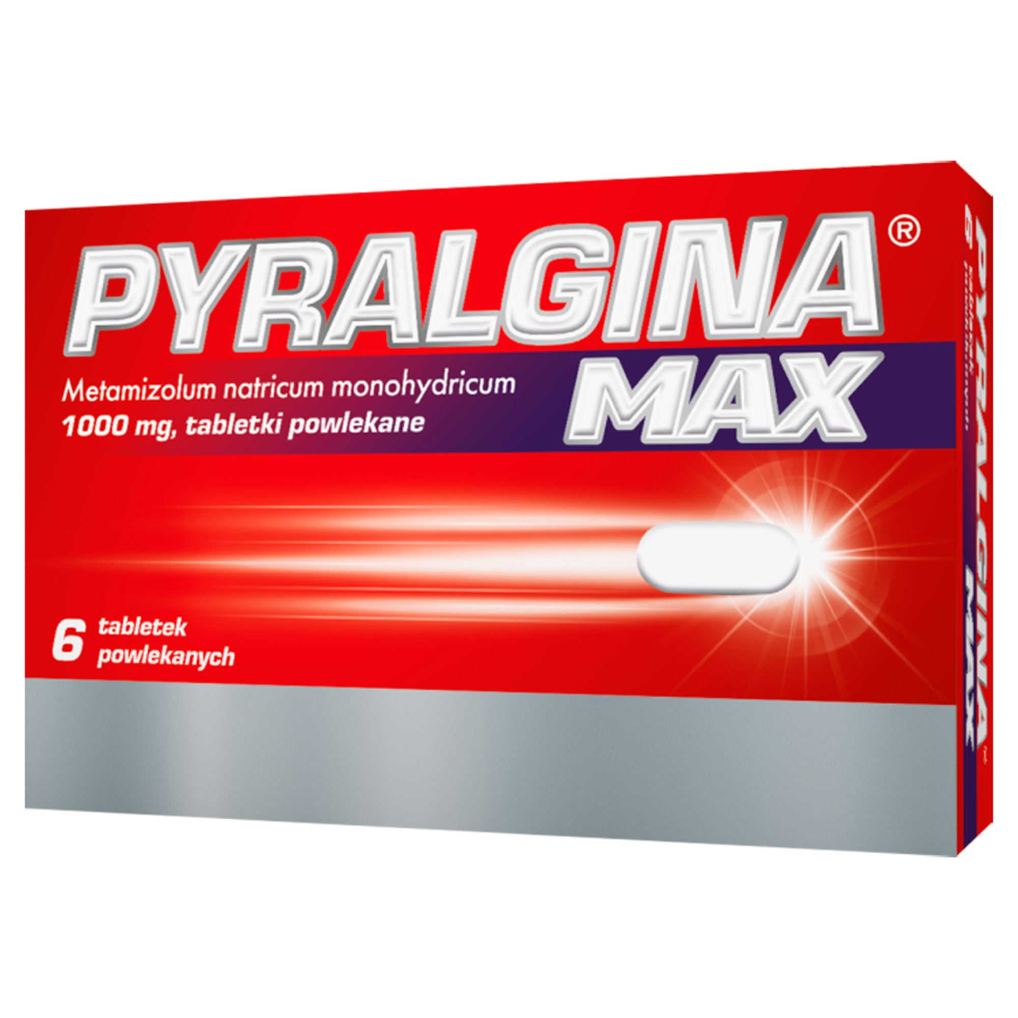 Pyralgina Max, 1000 mg, 6 tabletek zdjęcie