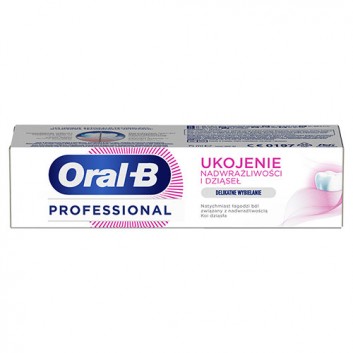 Oral-B Professional Sensitivity & Gum Calm Gentle Whitening Specjalistyczna pasta do zębów ukojenie i nadwrażliwość dziąseł, 75 ml 