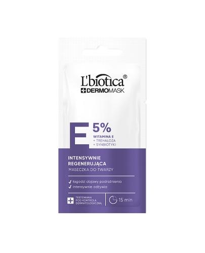 L'Biotica Dermomask Maseczka do twarzy intensywnie regenerująca z witaminą E, 8 ml zdjęcie