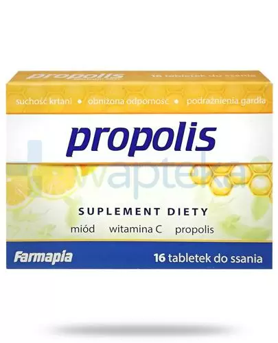 Farmapia Propolis 16 tabletek do ssania zdjęcie