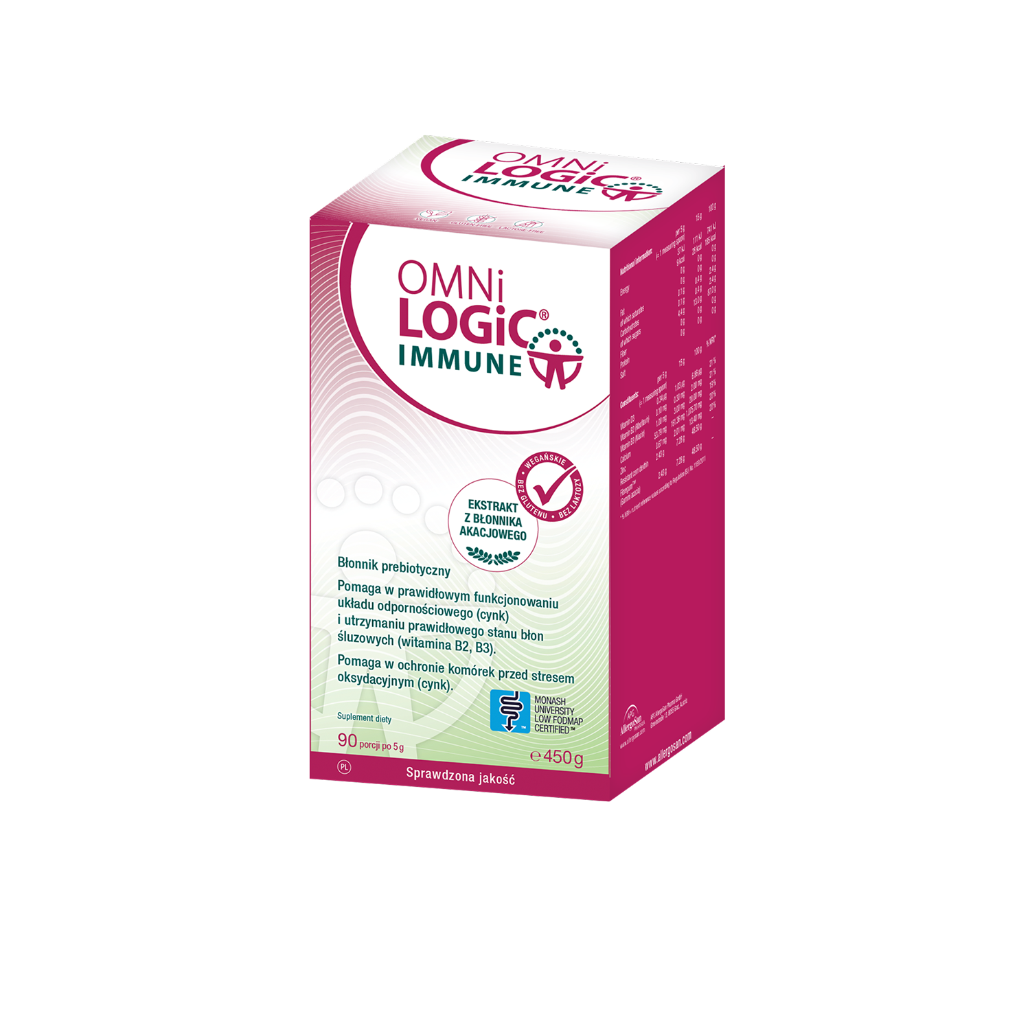 Omni-Logic Immune, proszek, 450 g, słoik  PET zdjęcie