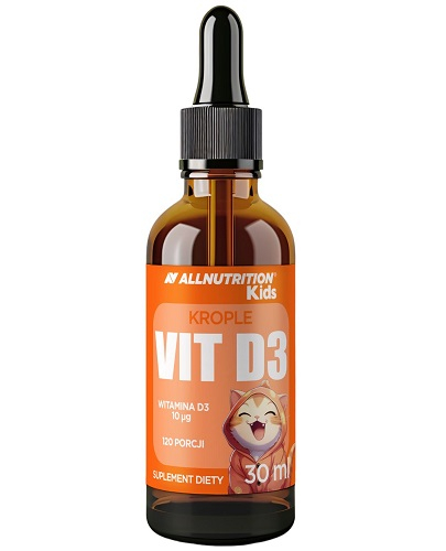 Allnutrition, Kids Vit D3, Witamina D3 w kroplach dla dzieci, 30 ml zdjęcie