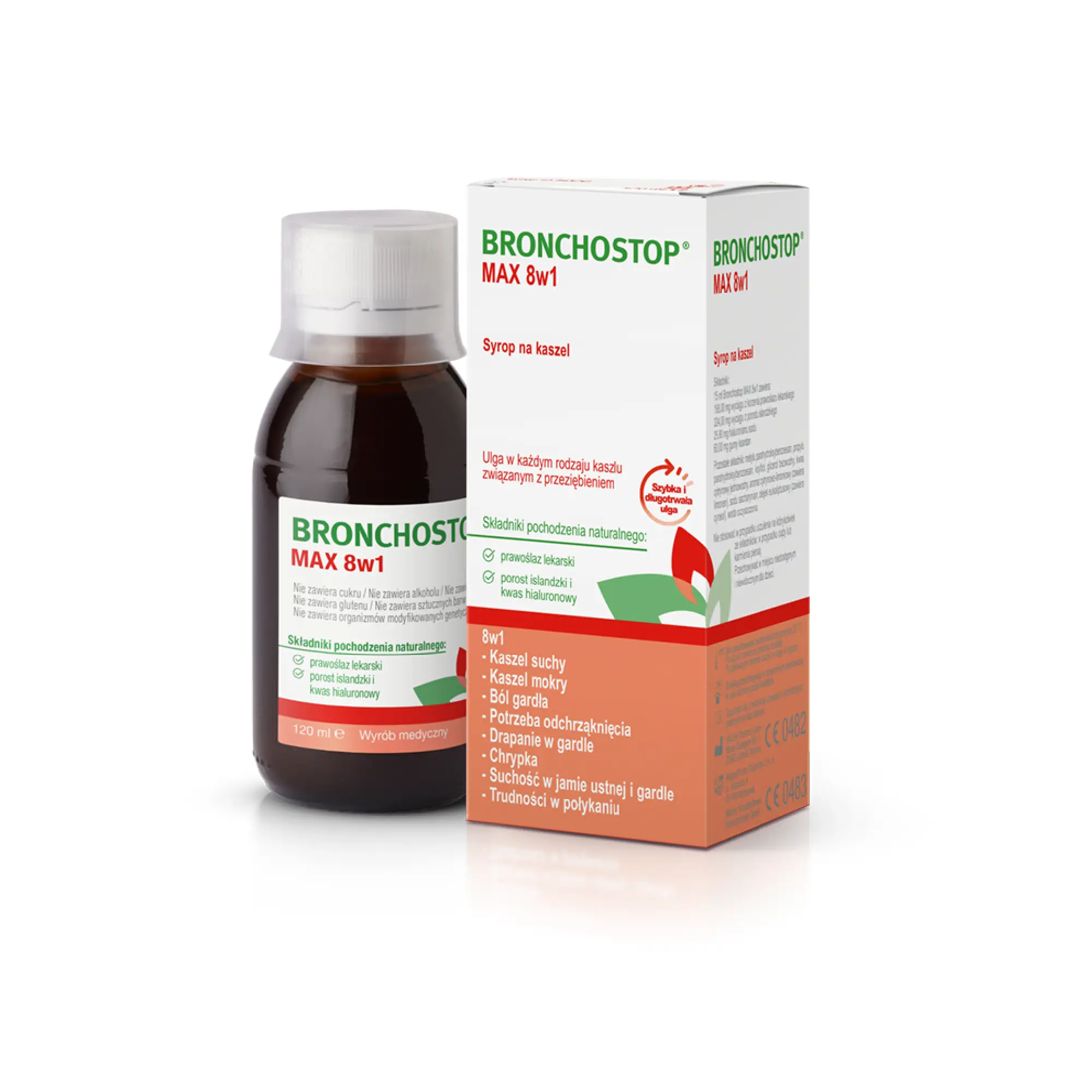 Bronchostop Max 8w1, syrop, 120 ml zdjęcie