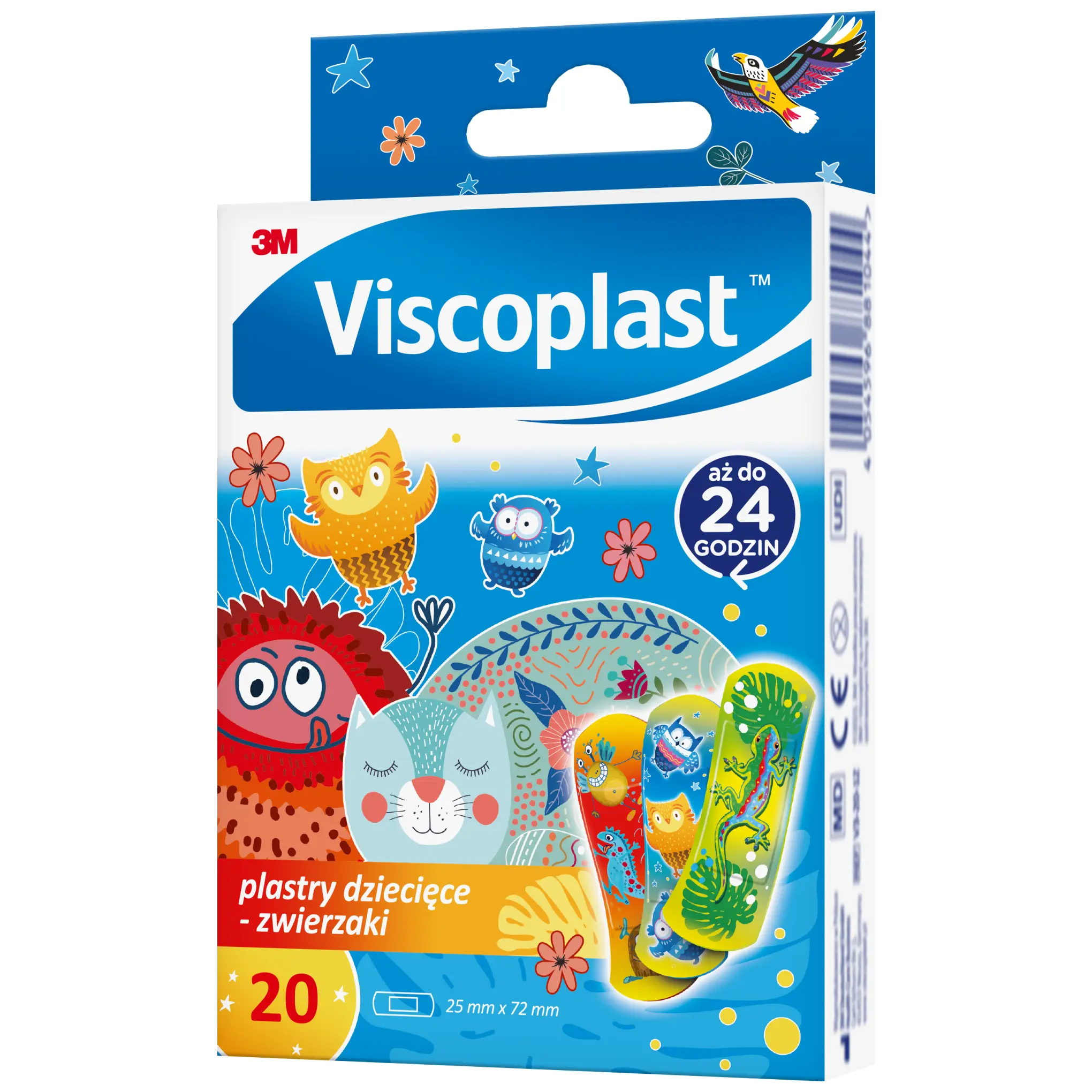 Viscoplast plastry dziecięce zwierzaki 20 sztuk