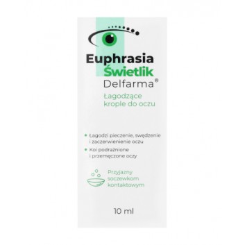DELFARMA Euphrasia Świetlik, łagodzące krople do oczu, 10 ml 
