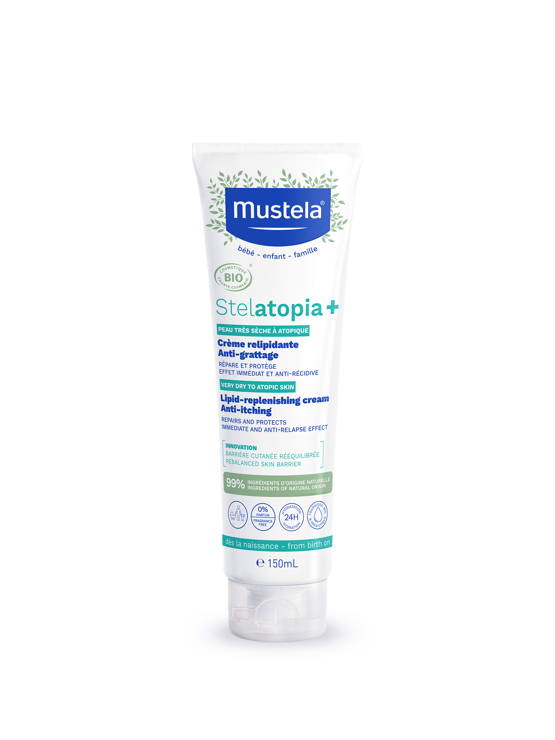 Mustela Stelatopia+ krem uzupełniający lipidy 150 ml zdjęcie