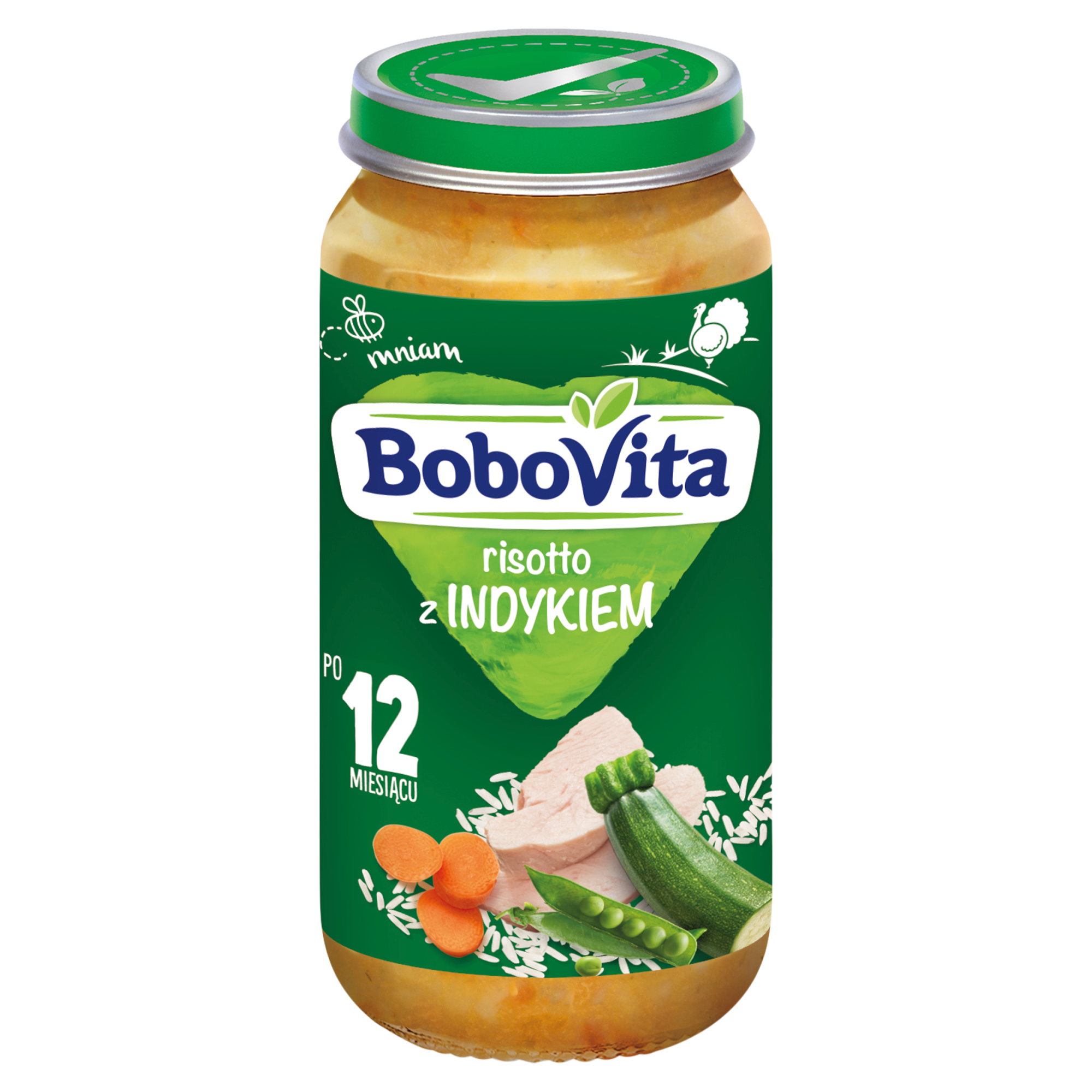 BOBOVITA JUNIOR Risotto z indykiem 1-3 lata - 250 g - cena, opinie zdjęcie
