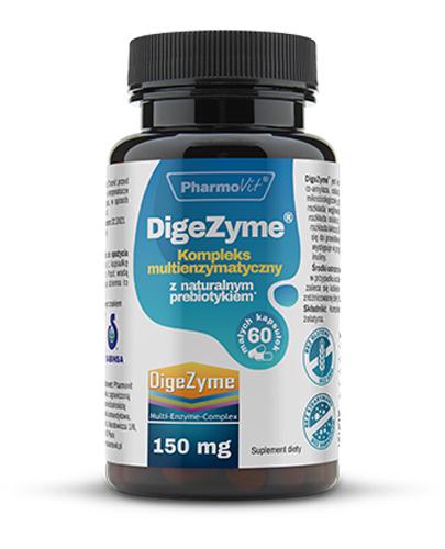 PHARMOVIT DigeZyme 150 mg - 60 kaps. - cena, dawkowanie, opinie  zdjęcie