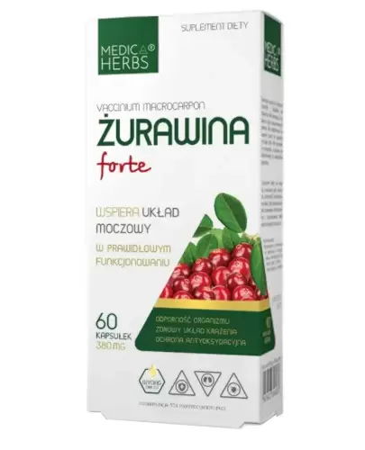 Medica Herbs Żurawina forte 60 kapsułek zdjęcie