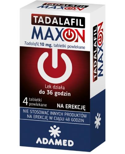 Tadalafil Maxon 10 mg 4 tabletki powlekane zdjęcie