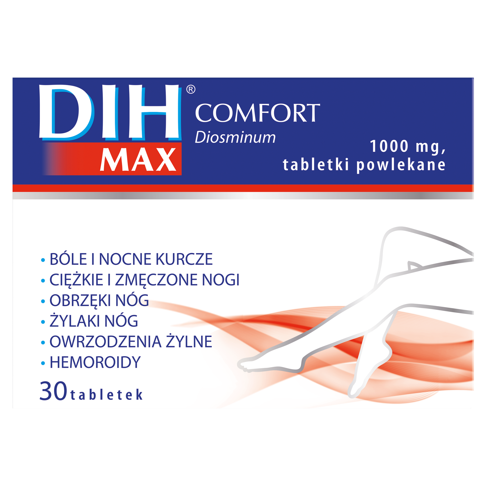 Dih Max Comfort 1000 mg 30 tabletek zdjęcie