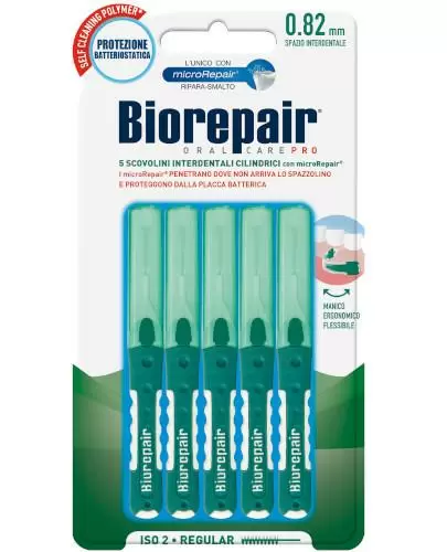 Biorepair standardowe cylindryczne szczoteczki międzyzębowe 0,82 mm 5 sztuk zdjęcie