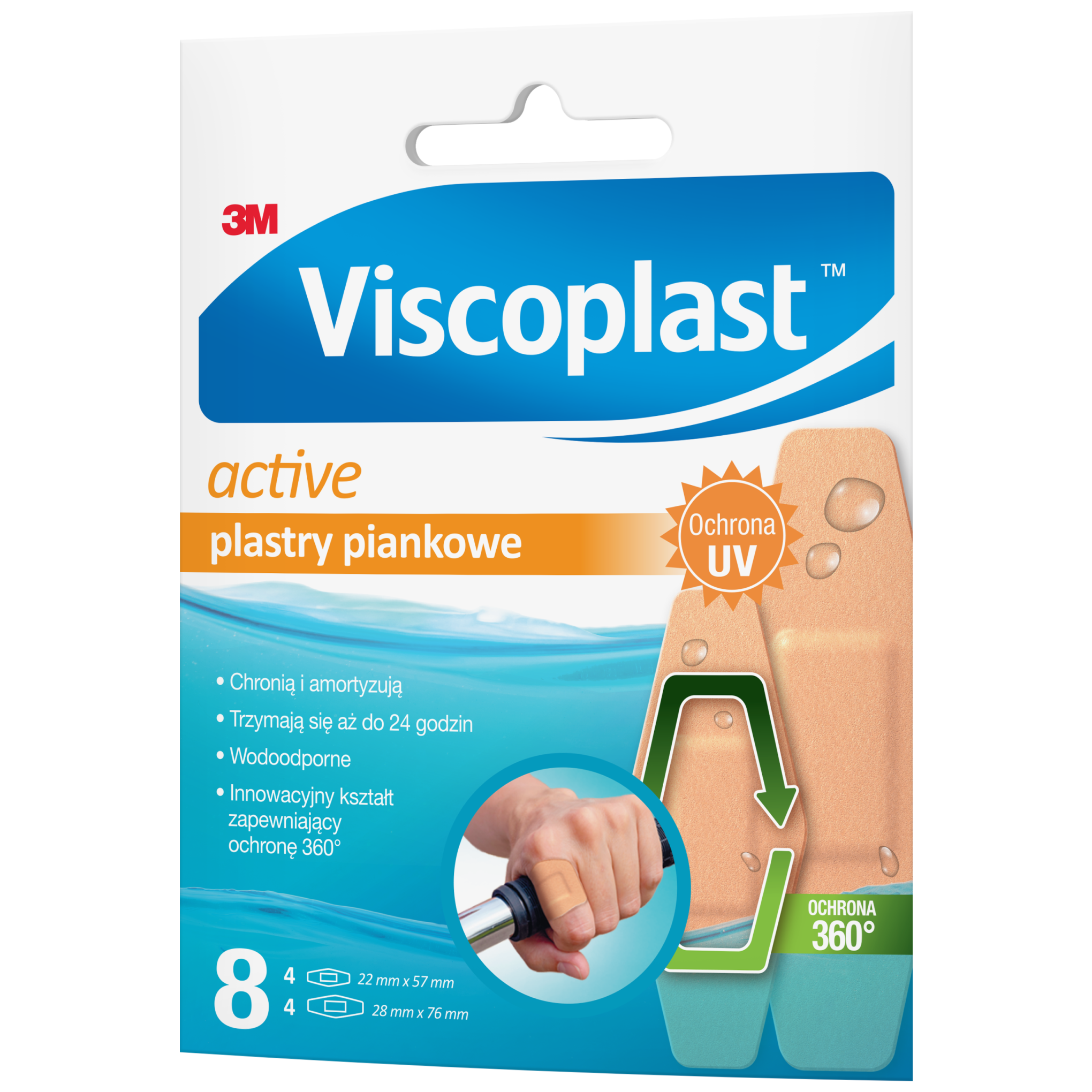 Viscoplast Active plastry piankowe 8 sztuk