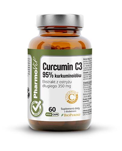 Pharmovit Clean Label Curcumin C3 95% kurkuminoidów - 60 kaps.- cena, opinie, właściwości zdjęcie
