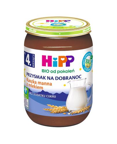 HiPP BIO od pokoleń, Kaszka manna z mlekiem, po 4. m-cu, 190 g zdjęcie