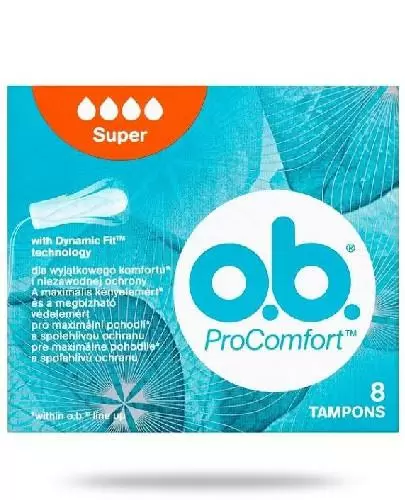 OB ProComfort Super tampony higieniczne 8 sztuk zdjęcie