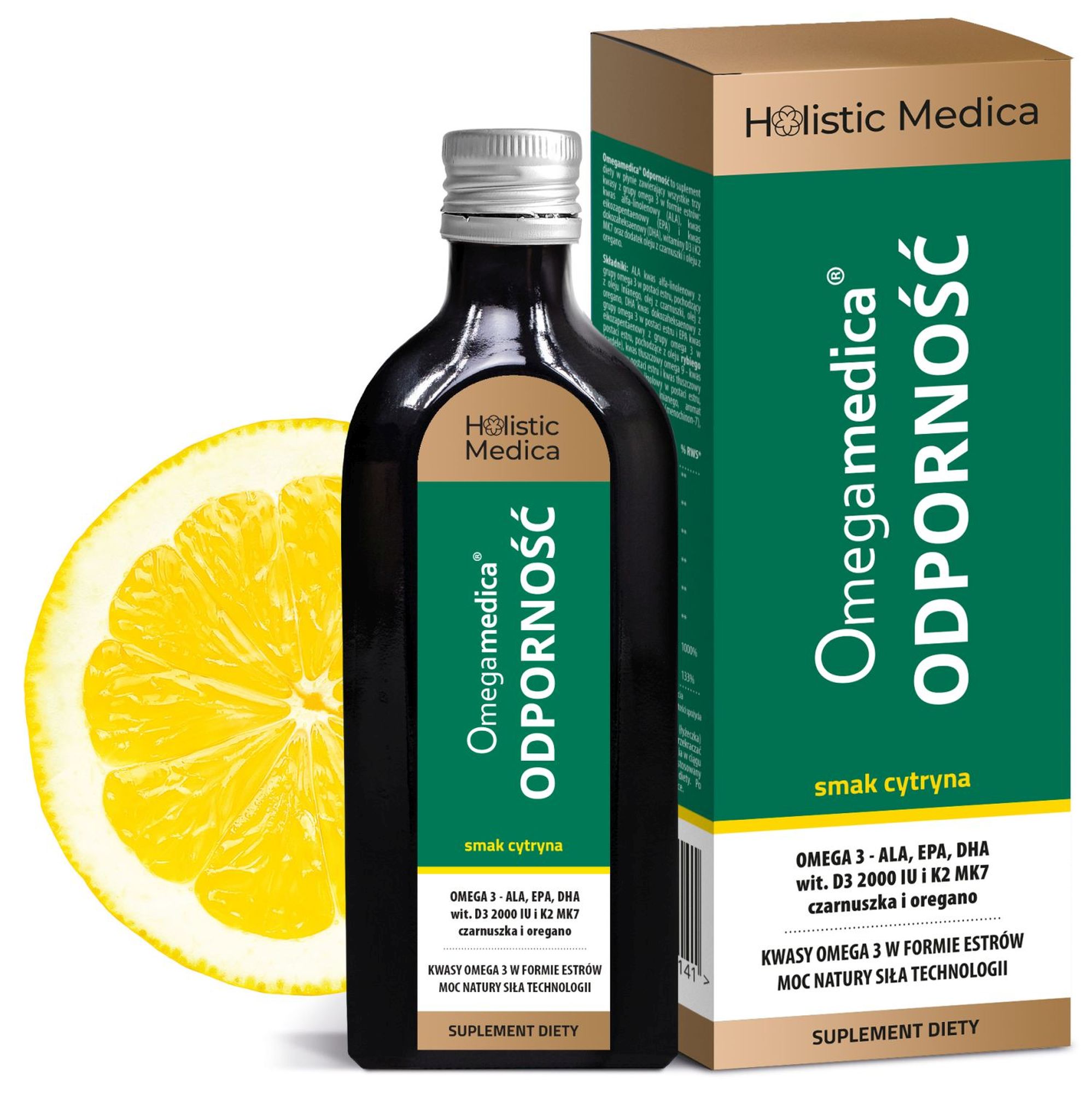 Omegamedica Odporność Cytryna, płyn, 250 ml zdjęcie