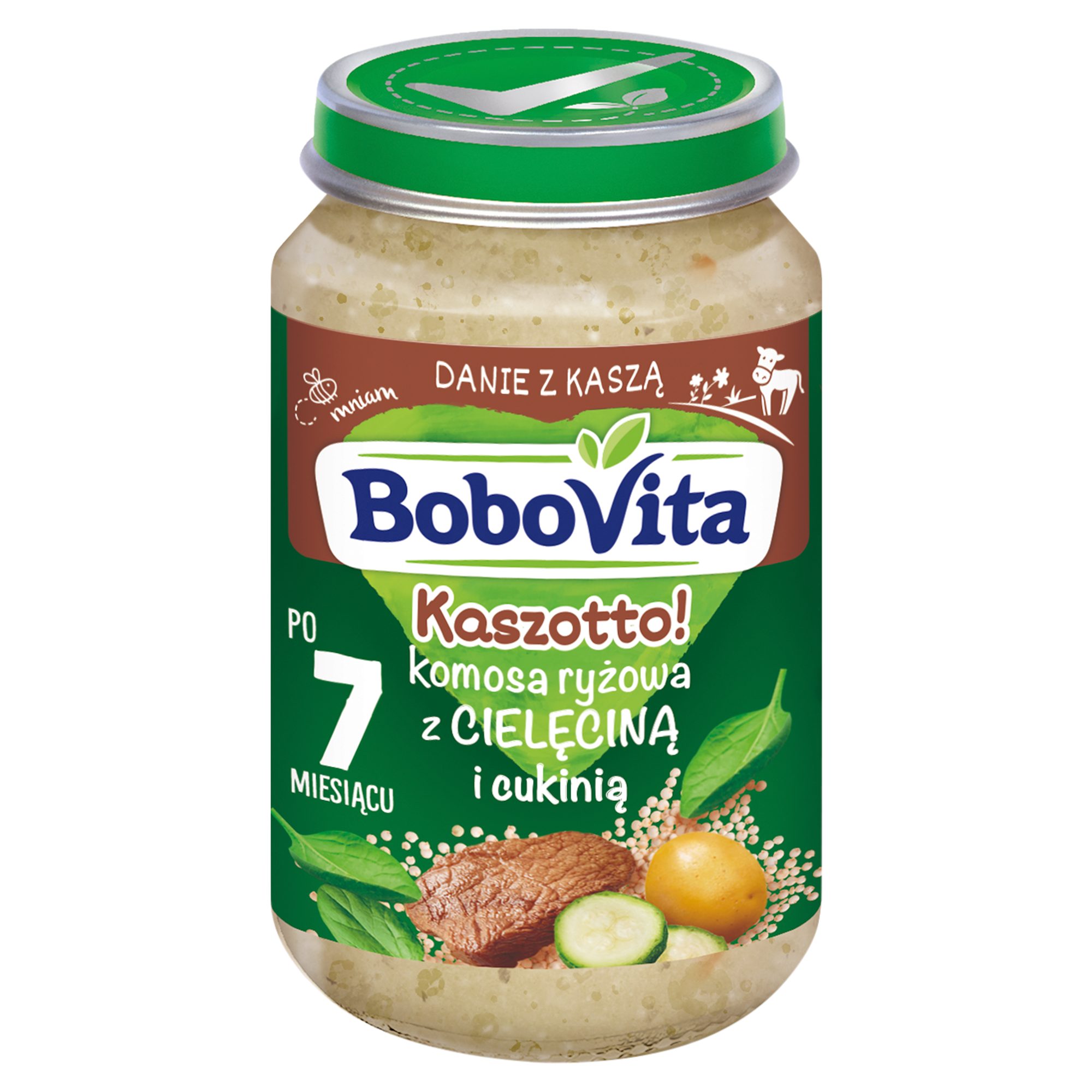 BoboVita Kaszotto! Komosa ryżowa z cielęciną i cukinią, po 7. miesiącu, 190 g zdjęcie