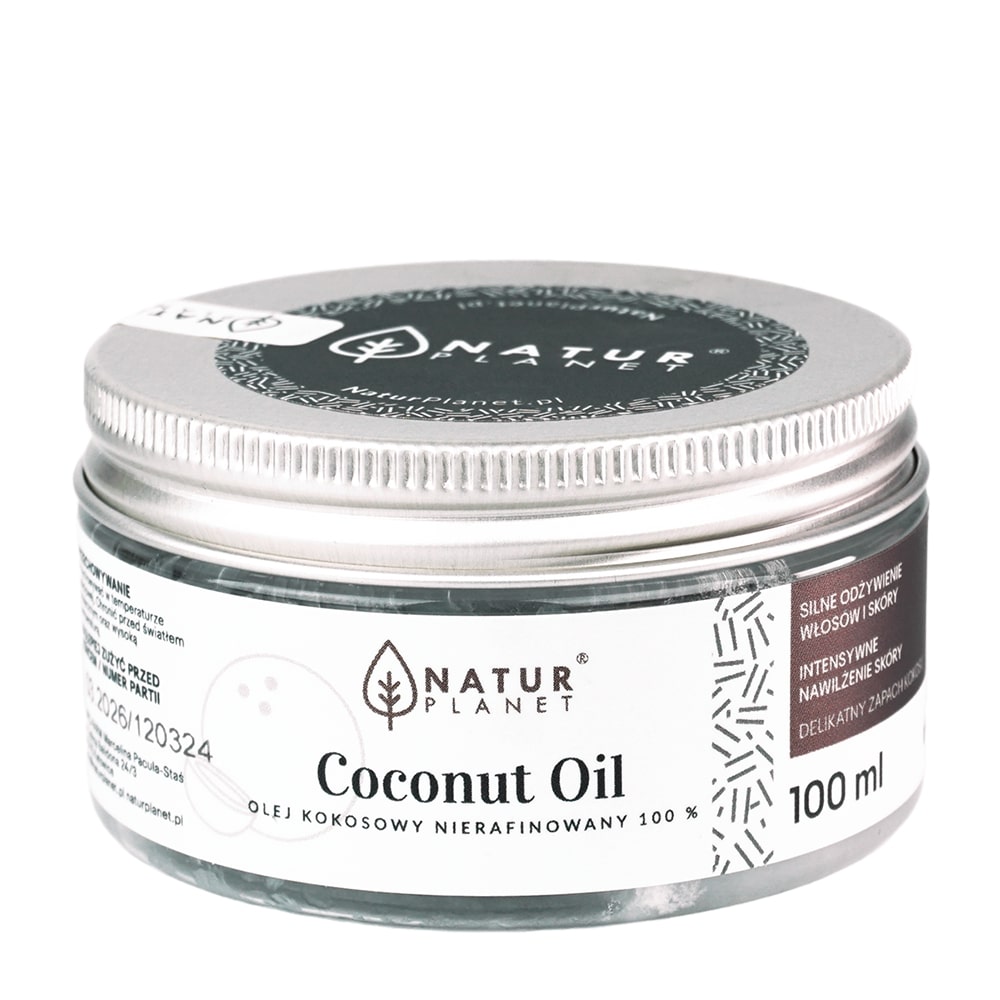 Natur Planet Coconut Oil 100% olej kokosowy nierafinowany 100 ml zdjęcie