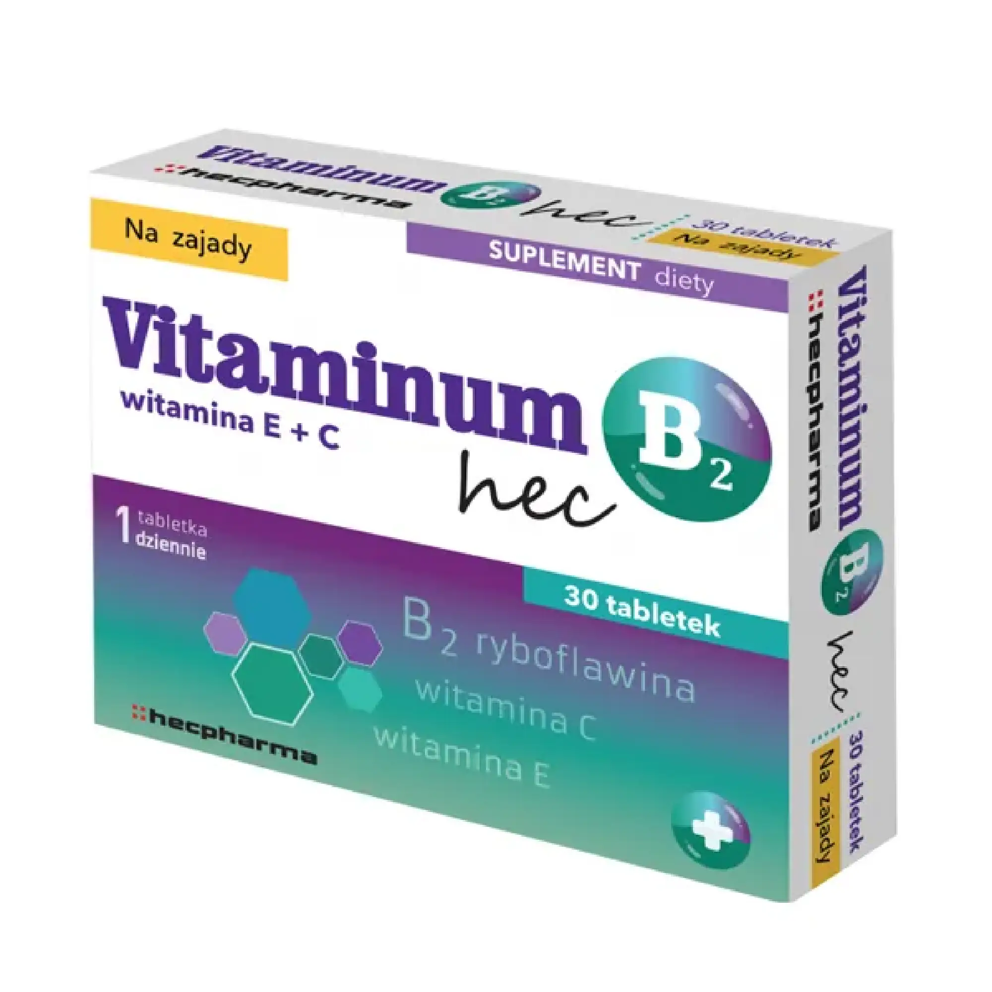 Vitaminum B2 Hec, 30 tabletek zdjęcie