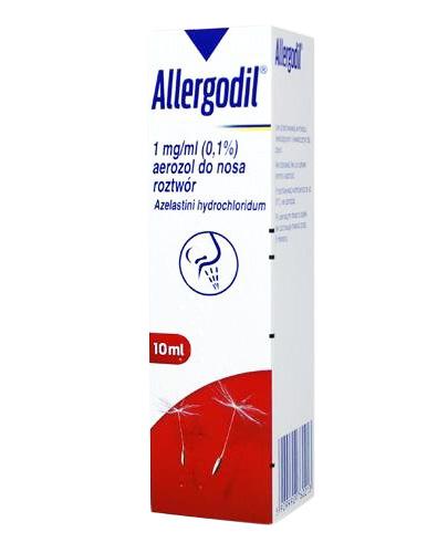 ALLERGODIL 0,1 mg Aerozol donosowy, 10 ml. Na alergię, cena, wskazania, właściwości zdjęcie