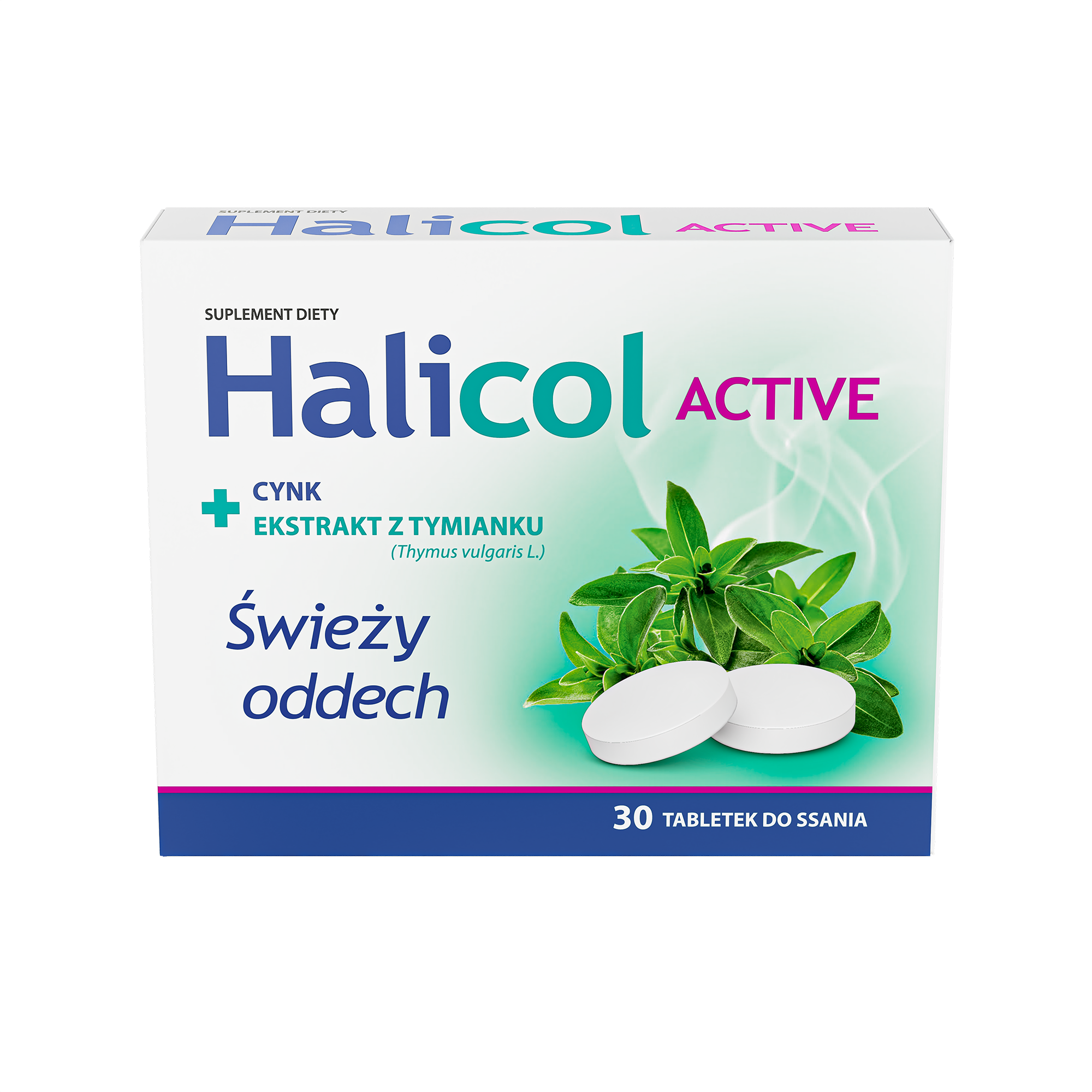 Halicol Active, tabletki do ssania, 30 sztuk