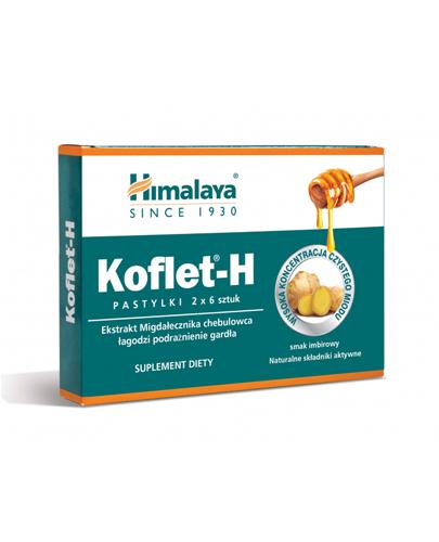Himalaya Koflet-H Smak imbirowy - 12 past. Na kaszel - cena, opinie, właściwości  zdjęcie