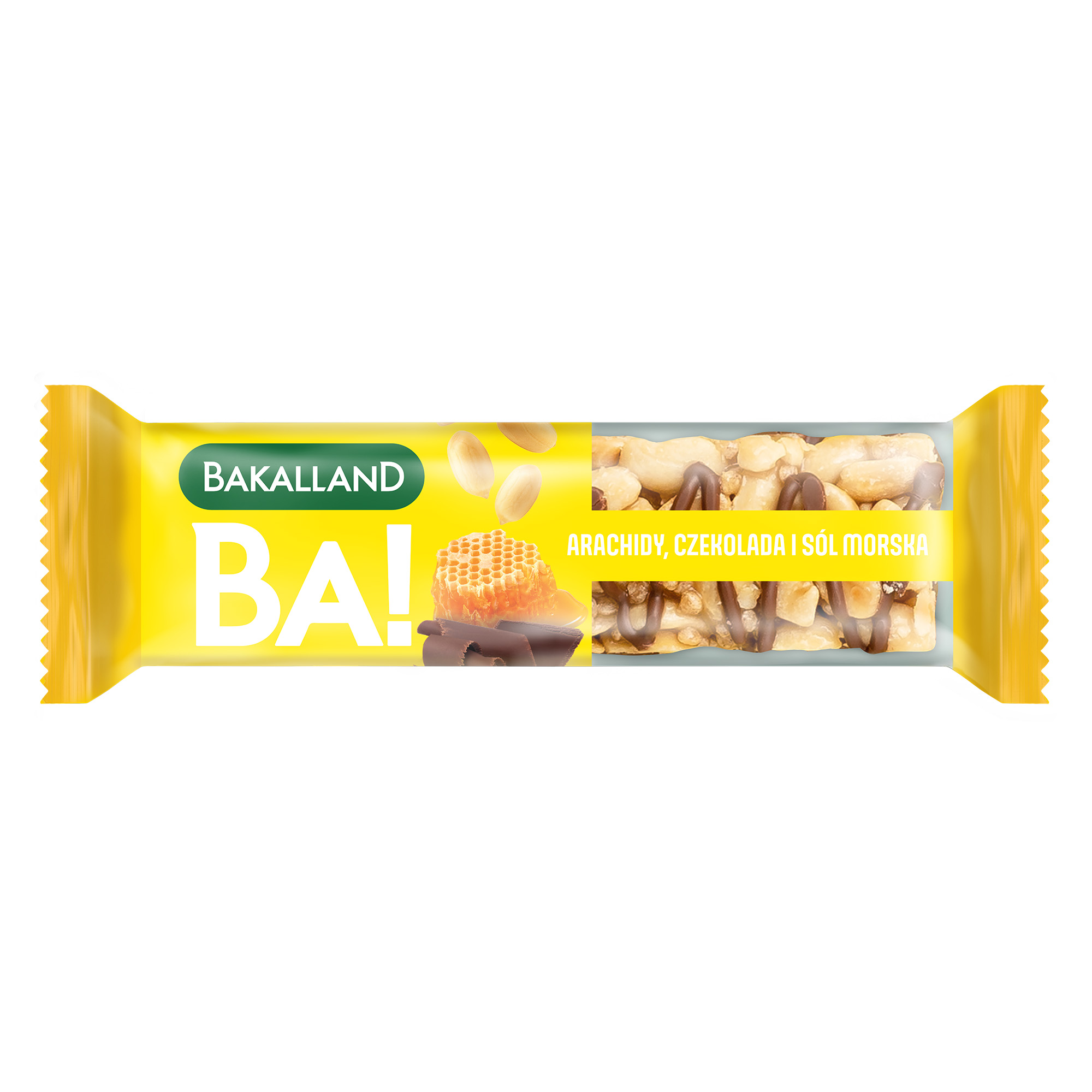 Bakalland Ba! Baton orzechowy Nuts Arachid z Czekoladą, 30 g  zdjęcie