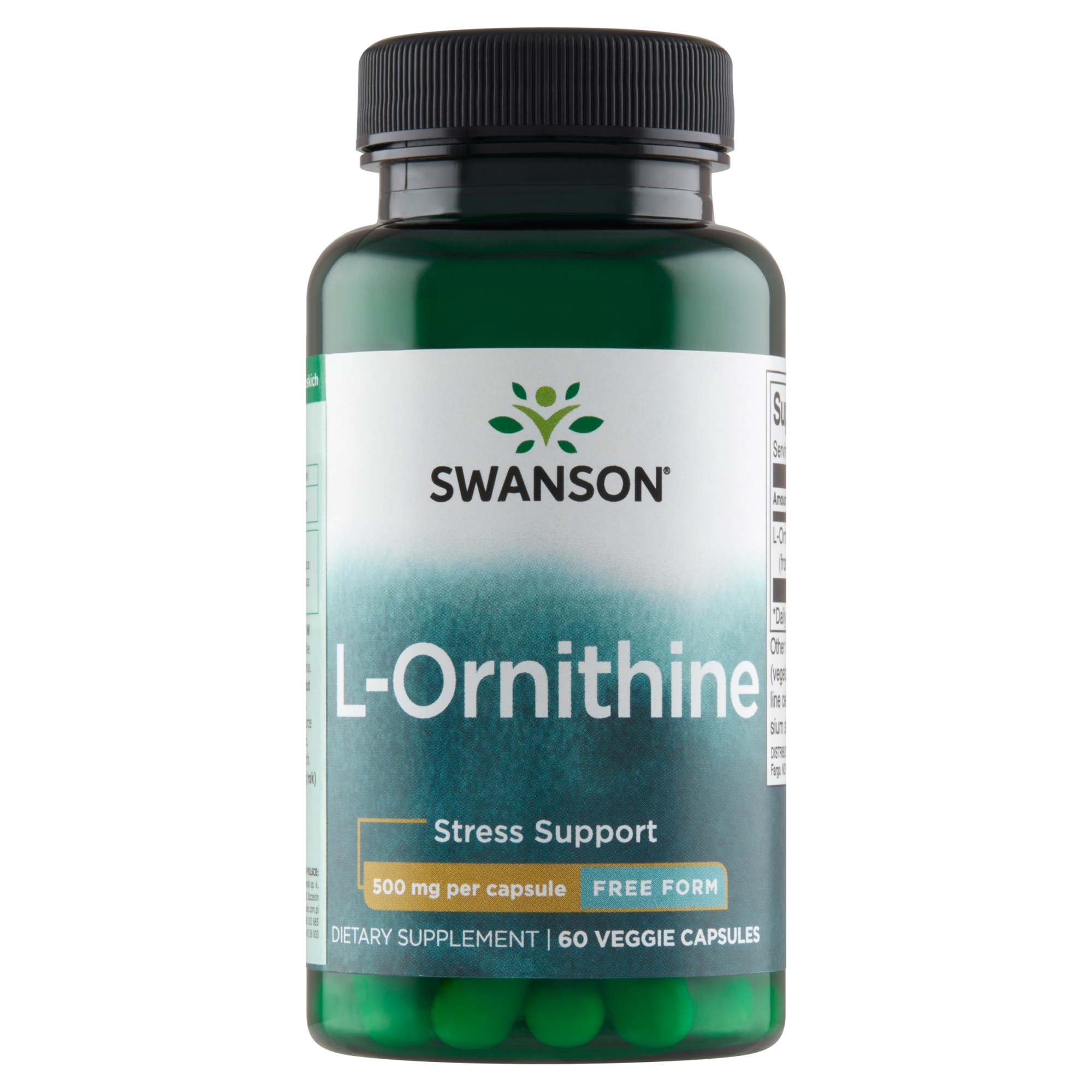 SWANSON L-Ornityna 500 mg - 60 kaps. zdjęcie