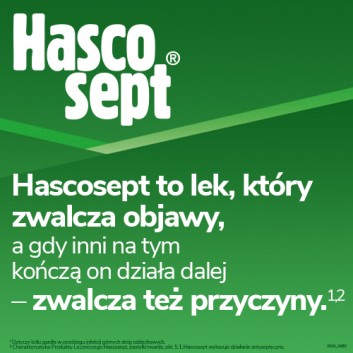 Hascosept smak cytrynowo-miodowy, 24 past. Na ból gardła, cena, opinie, dawkowanie