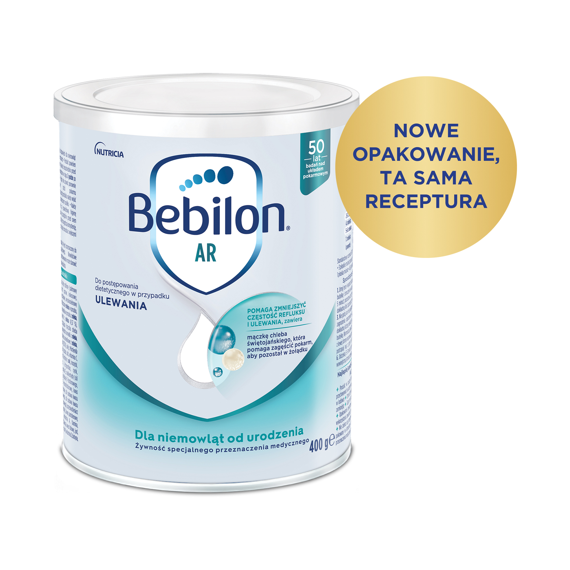 Bebilon AR mleko początkowe przeciw ulewaniom od urodzenia 400 g